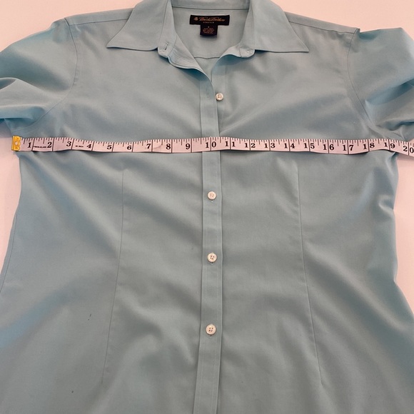 Women’s Brooks Brothers Light teal Blouse, size 8 - Picture 10 of 10